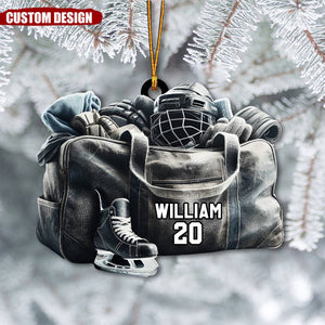 Personalized Ice Hockey Gear Christmas Ornament, Gift For Ice Hockey Players-2024 New Release