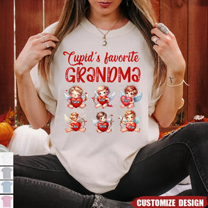 Personalized Cupid's Favorite Grandma T-Shirt