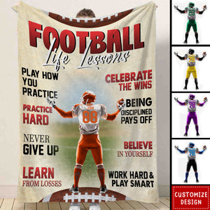 Personalized American Football  Blanket - Gift For American Football Lover