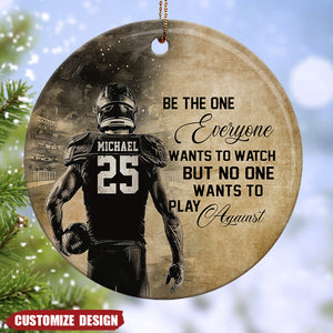 No One Wants To Play Against-Personalized American Football Ornament-Gifts For American Football Lovers,Player- 2024 New Release