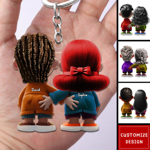 Personalized Gifts For Couple Acrylic Keychain