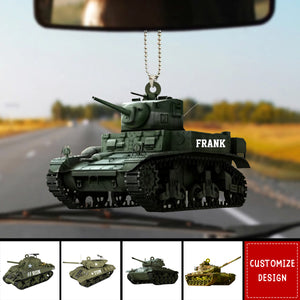 Personalized Tank Car Ornament Gift For Tank Lover