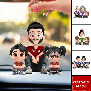 Personalized Cute Cartoon Family Ornament - Gift For Your Family