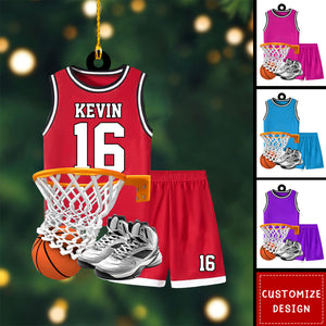 Personalized Basketball Christmas Ornament-Gift for  Basketball Players -2024 New Release