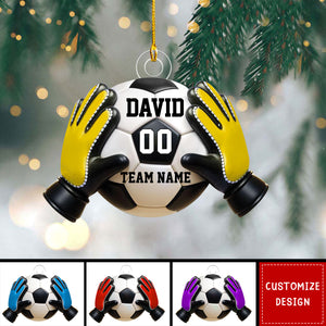 Personalized Goal Keeper Christmas Ornament Gift for Soccer Lover-2024 New Release