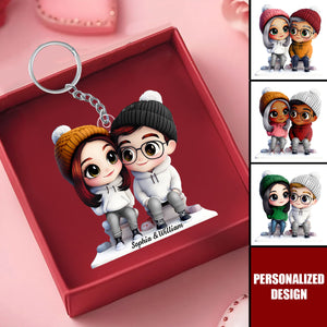 It's You and Me-Personalized Keychain-Gift For Couple