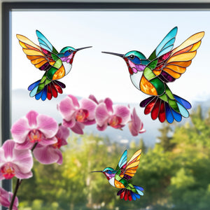 Colorful Hummingbird Decal-Gift For Bird Lovers