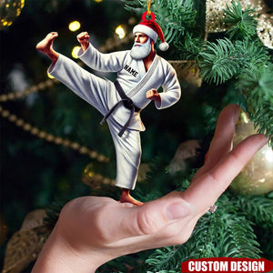 Personalized Karate,Jiu-jitsu Santa Christmas Ornament - Gift For Karate,Jiu-jitsu Lovers - 2024 New Release