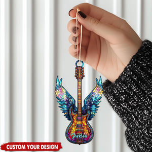 2024 New Release-Personalized Electric Guitar Christmas Ornament-Gift for Guitar Players