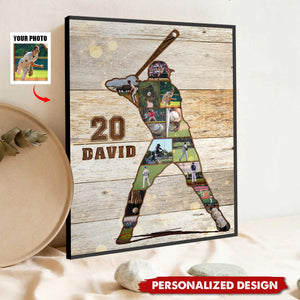 Baseball Photo-Personalized Poster-Gift For Baseball Lover