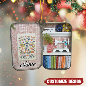 2024 New Release - Personalized Sewing Box Christmas Ornament