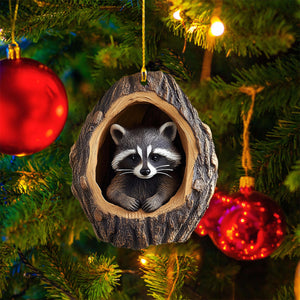 2024 New Release-Raccoon Christmas Ornament-Gift for Raccoon Lover