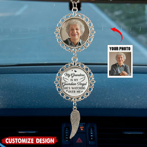 Personalized Photo Your Love Lights My Way Until We Meet Again Metal Car Ornament