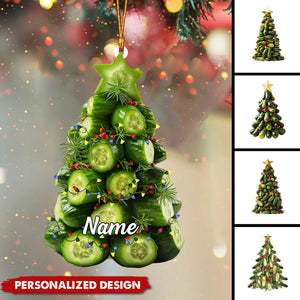 Personalized Pickle Christmas Ornament-Gift For Pickle Lover-2024 New Release