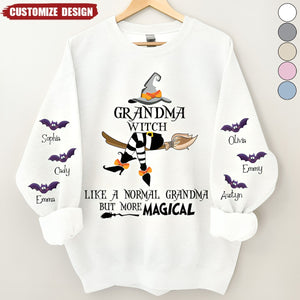 Grandma Witch Like A Normal Grandma But More Magical Sweatshirt- Gift For Grandma