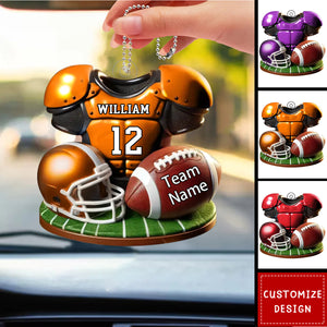 Personalized American Football Car Ornament - Gift For American Football Lovers - New Release