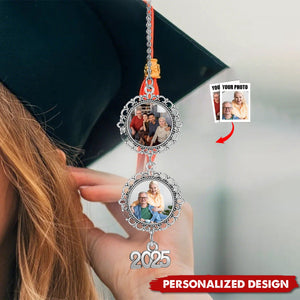 Personalized Graduation Cap Photo Charm Class Of 2025