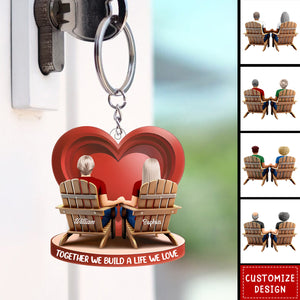 Together Since Couple-Personalized Keychain-Gift For Couple