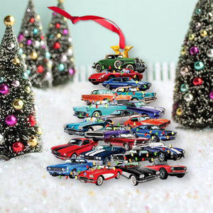 Muscle Car Collection Tree Christmas Ornament