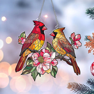 Cardinal Acrylic Christmas Ornament Bird Memorial Gift for Christmas - 2024 New Release