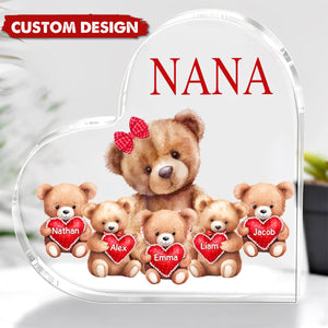 Mama Bear With Little Kids - Personalized Acrylic Plaque Mother's Day Gift