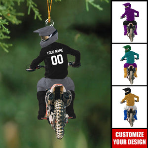 Personalized Motocross Ornament- Gift For Racing Lovers - 2024 New Release