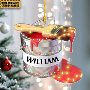 Personalized Painter Christmas Ornament Gift for Artists - 2024 New Release