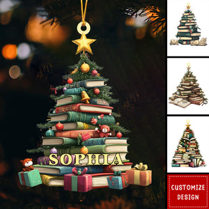 Personalized Book Acrylic Ornament - Gift For Reading Lovers - 2024 New Release