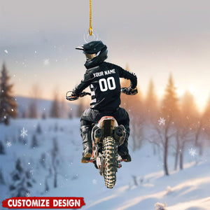 Personalized Motocross Christmas Ornament- Gift For Racing Lovers - 2024 New Release