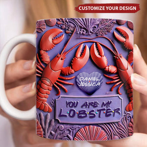 Personalized Gifts For Couple Mug, Lobster Couple