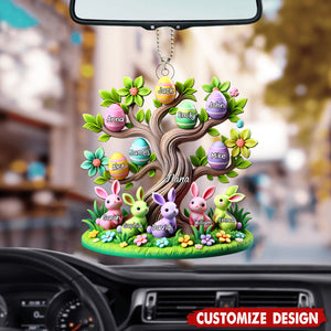 Easter Grandma Tree-Personalized Acrylic Car Ornament