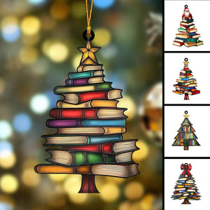 Christmas Book Tree Ornament--Gift For Book Lover-2024 New Release