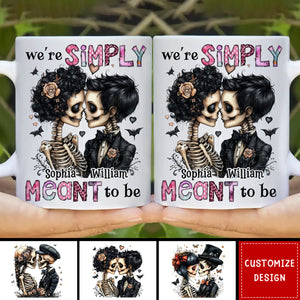 Personalized Couple Gift We're Simply Meant To Be Mug