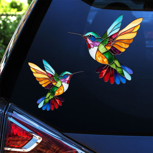 Colorful Hummingbird Decal-Gift For Bird Lovers