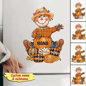 Fall Seasons, Pumpkin Grandma- Mom Personalized Sticker Decal