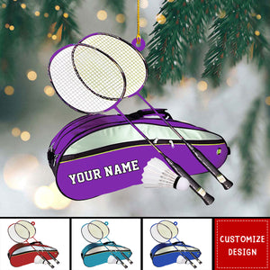 2024 New Release Personalized Badminton Christmas Ornament - Gift For Badminton Lover