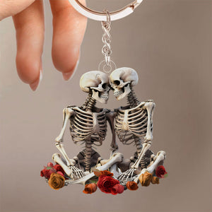 Skeleton Couple Keychain - Gift For Couple