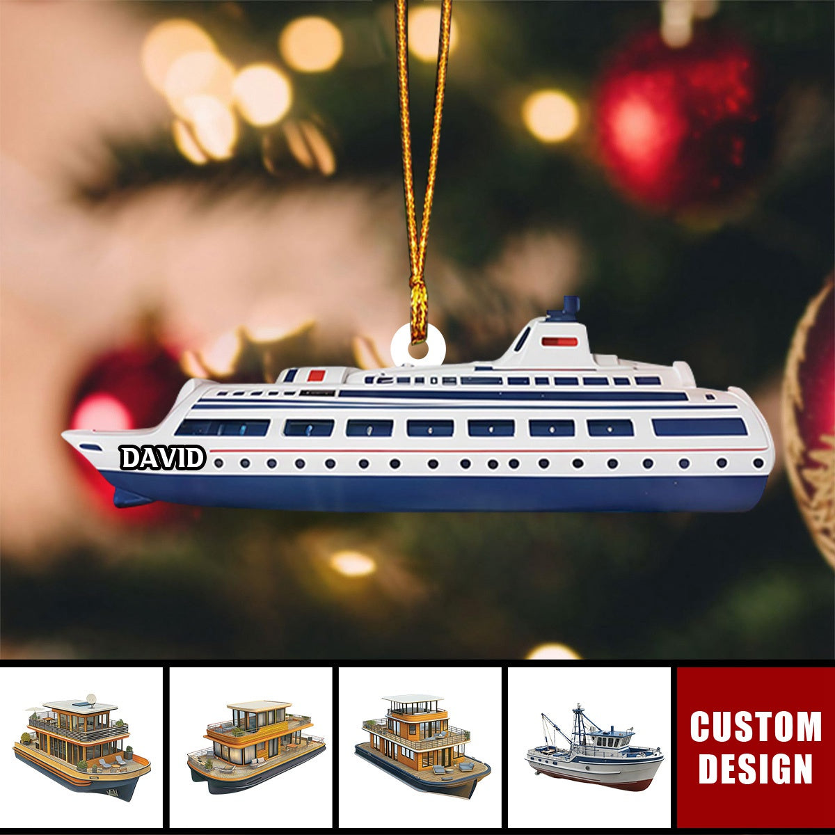 Personalized Cruise Christmas Ornament - 2024 New Release