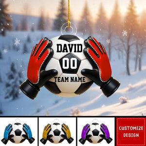 Personalized Goal Keeper Christmas Ornament Gift for Soccer Lover-2024 New Release