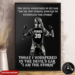 I Am The Storm - Personalized Boy Girl Soccer Poster - Gift For Soccer Lovers