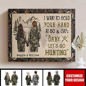 Baby, Let's Go Hunting Horizontal Poster - Gift For Couple, Hunting Lovers