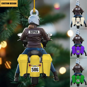 Personalized Biker Christmas Ornament - Gift For Motor Lover - 2024 New Release