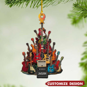 Personalized Guitar Ornament -Gift For Guitar Lovers - 2024 New Release