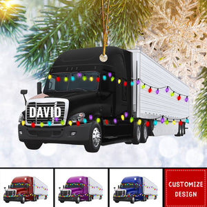 Personalized Truck Christmas Ornament Gift For Truck Lovers - 2024 New Release