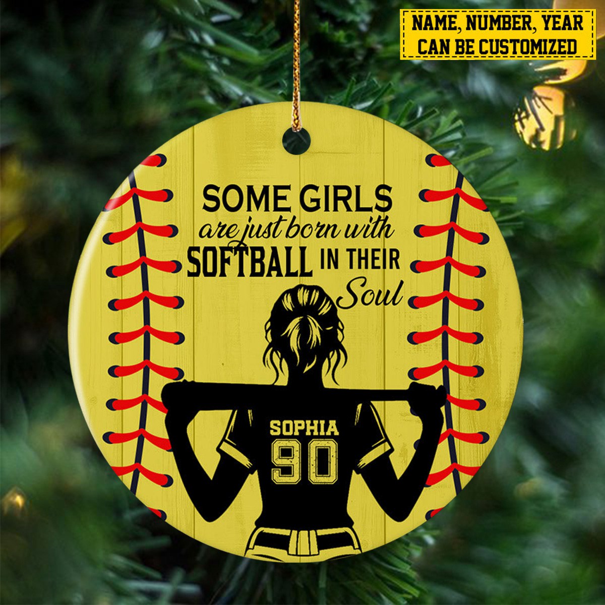 2024 New Release - Personalized Softball Girl Christmas Ornament , Gift For Softball Lovers