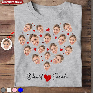 Funny Lover Face - Personalized Photo Shirt