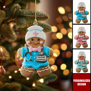 Personalized Gingerbread Nurse Ornament-Gift for Nurse-2024 New Release