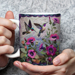 Purple Hummingbirds Mug - Gift For Bird Lovers