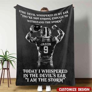 Personalized American Football Blanket, Gift For American Football Players,Lovers