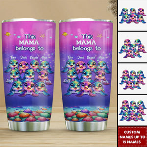 This Grandma belongs to Colorful Turtle Personalized Tumbler